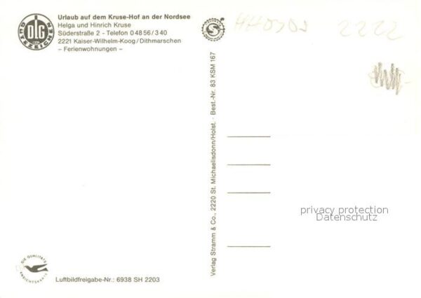 Kaiser-Wilhelm-Koog Kruse Hof Fliegeraufnahme – Bild 2