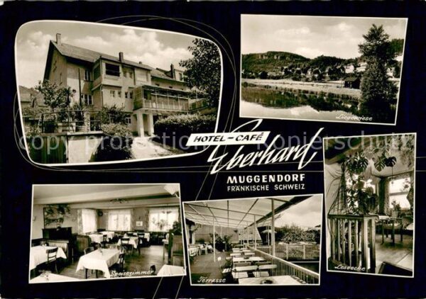 Muggendorf Fraenkische Schweiz Hotel Cafe Eberhard Liegewiese Speisezimmer Terra