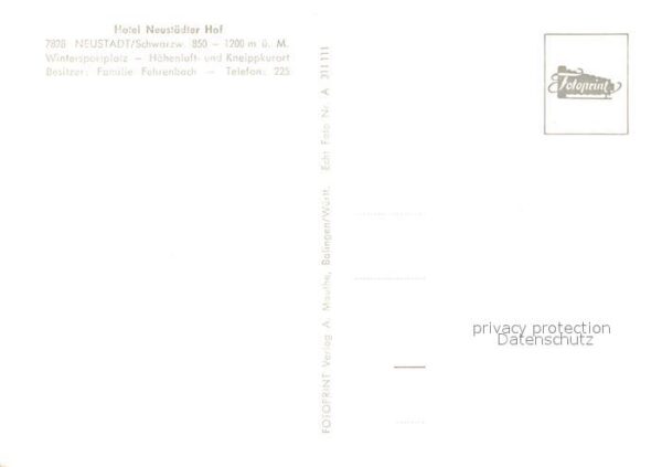 Neustadt Schwarzwald Hotel Neustaedter Hof – Bild 2