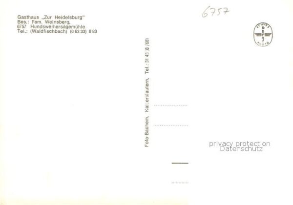 Waldfischbach-Burgalben Gasthaus Zur Heidelsburg Gastraeume – Bild 2