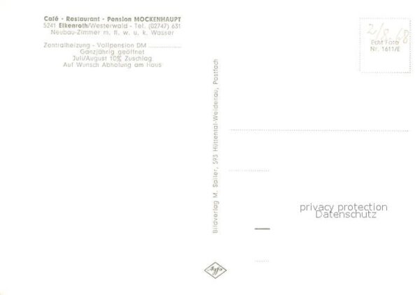 Elkenroth Cafe Restaurant Pension Mockenhaupt Gastraum – Bild 2