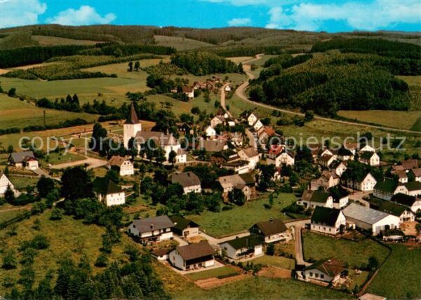 Schoenholthausen Fliegeraufnahme mit Gasthof Pension Steinhoff