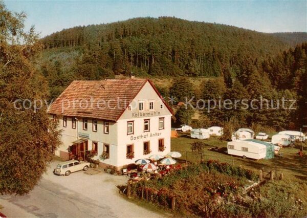 Wildbad Schwarzwald Kaelbermuehle Gasthof Pension zum Anker