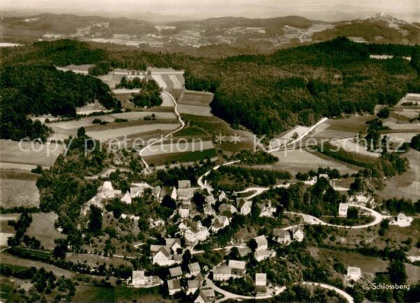 Osternohe Fliegeraufnahme mit Gasthaus Igel und Schlossberg