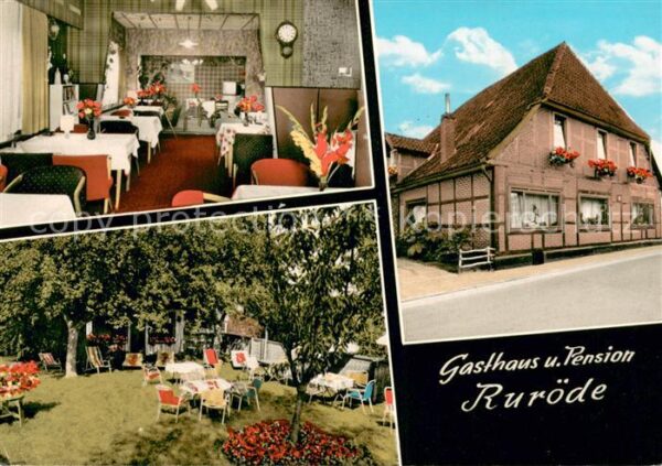 Bruchhausen-Vilsen Gasthaus Pension Ruroede Gaststube Gartenterrasse