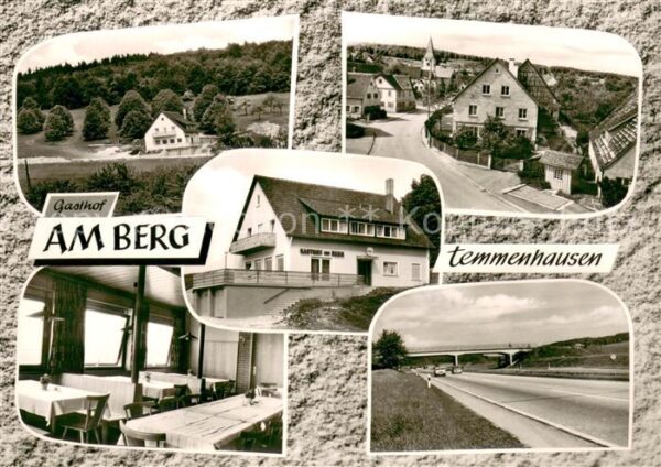 Temmenhausen Gasthof am Berg Gaststube Autobahnbruecke