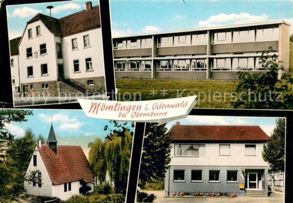 Moemlingen Rathaus Schule Kirche Post