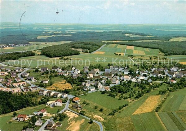 Huemmerich Westerwald Fliegeraufnahme mit Hotel Pension Fernblick