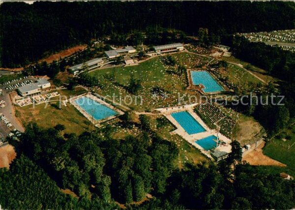 Sindelfingen Staedt Freibad mit Schwimmstadion Fliegeraufnahme
