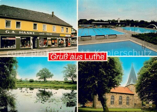 Luthe Gemischtwaren Haake Schwimmbad Schwanenteich Kirche