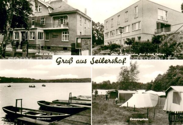 Gransee Seilershof Haus am See Heim der Deutschen Post Erich Dotting Wentowsee C