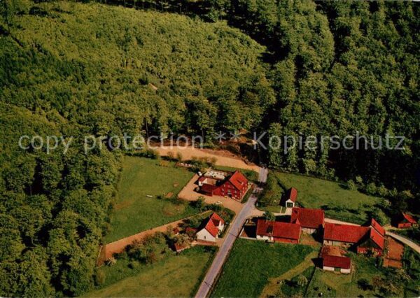 Friedrichswald Rinteln Waldgasthaus Pension Dornroeschen Eck Fliegeraufnahme