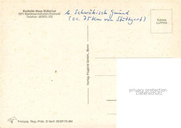 Waldmannshofen Eschach Kurheim Haus Hubertus Fliegeraufnahme – Bild 2
