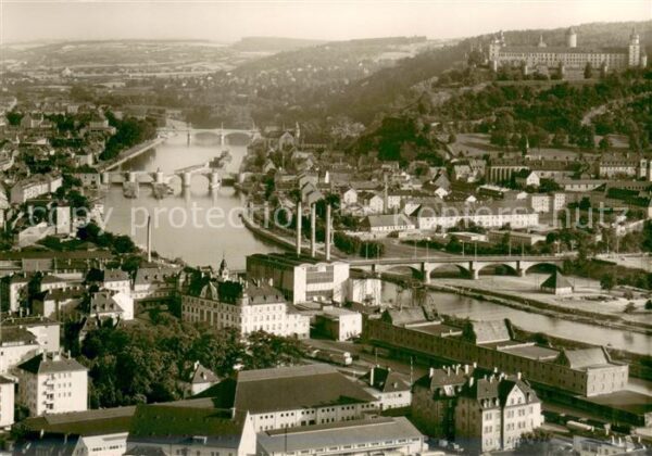 Wuerzburg Mainbruecken Fliegeraufnahme