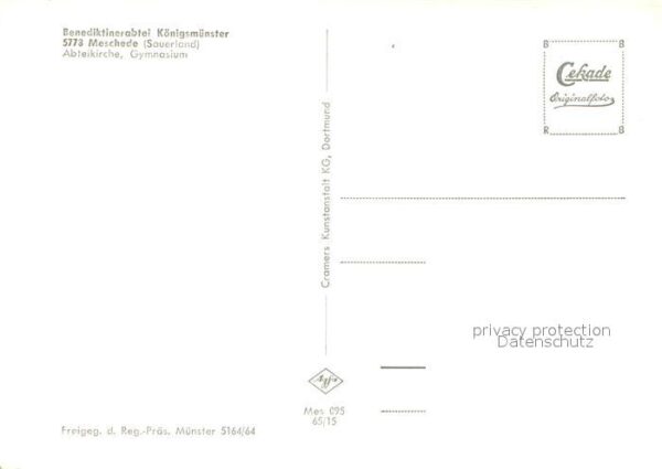 Meschede Benediktinerabtei Koenigsmuenster Fliegeraufnahme – Bild 2