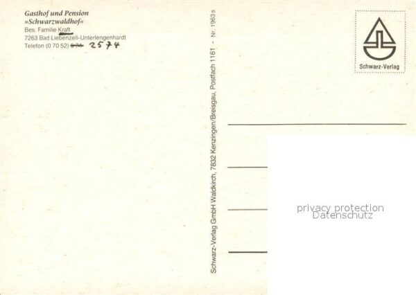 Unterlengenhardt Gasthof und Pension Schwarzwaldhof Fliegeraufnahme – Bild 2