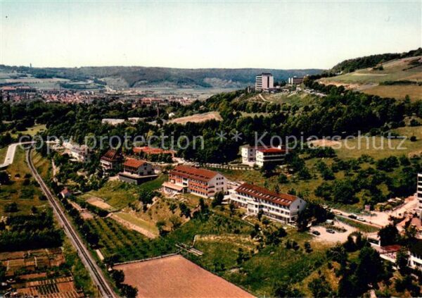 Bad Mergentheim Kurhaeuser im Erlenbachtal Fliegeraufnahme