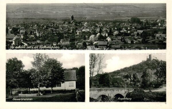 Volkmarsen Panorama Sauerbrunnen Kugelsburg