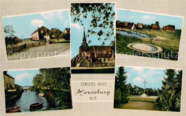 Horneburg Niederelbe Ortspartien Kirche Kanal