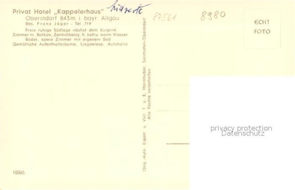Oberstdorf Privat Hotel Kappelerhaus – Bild 2