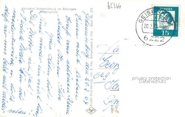Johannisberg Rheingau Rosengasse – Bild 2