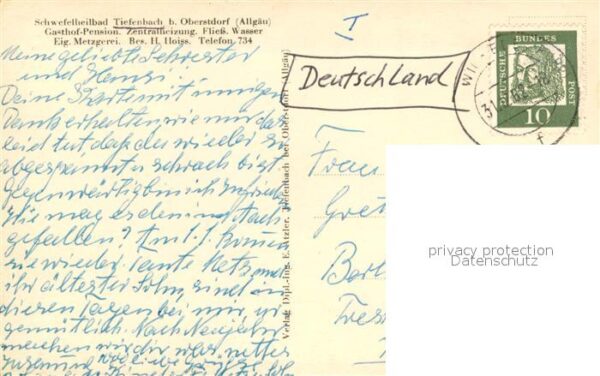 Tiefenbach Oberstdorf Gasthof und Schwefelheilbad – Bild 2