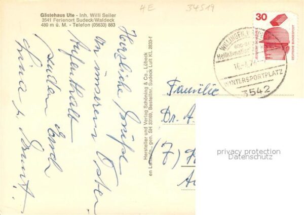 Sudeck Fliegeraufnahme mit Gaestehaus Ute – Bild 2