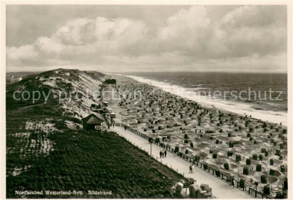 Westerland Sylt Suedstrand Fliegeraufnahme