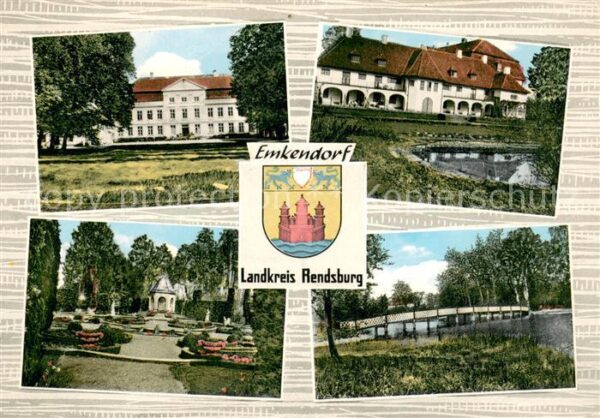Emkendorf Rendsburg Teilansichten Park Teichbruecke
