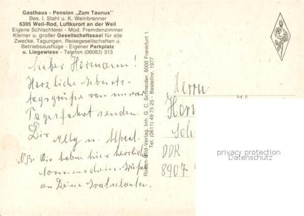 Rod Weil Gasthaus Pension Zum Taunus Parkpartien – Bild 2