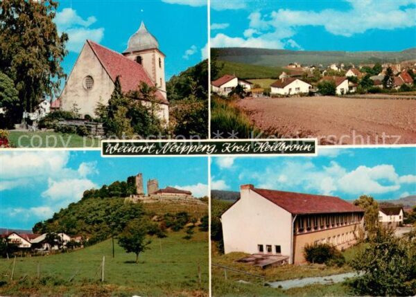 Neipperg Kirche Panorama Burgruine