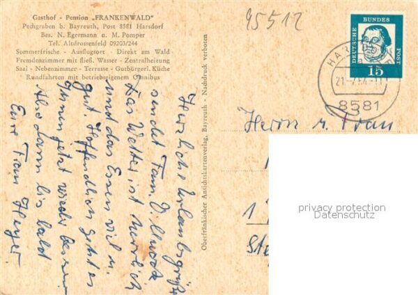 Harsdorf Oberfranken Gasthof Pension Frankenwald – Bild 2