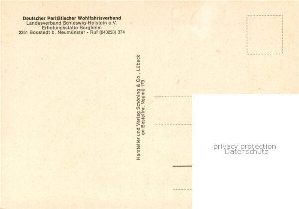 Boostedt Erholungsstaette Bergheim des Dt Paritaetischen Wohlfahrtsverbandes Zim – Bild 2