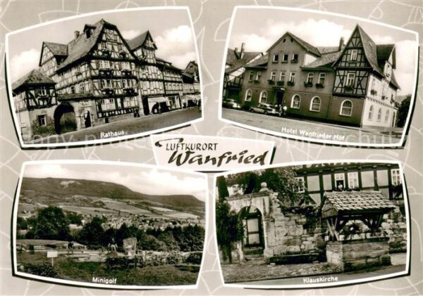 Wanfried Rathaus Hotel Wanfrieder Hof Minigolf Klauskirche