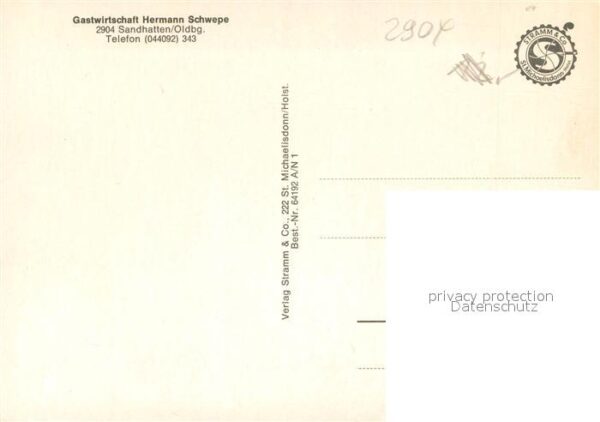 Sandhatten Gastwirtschaft Hermann Schwepe Kanal – Bild 2