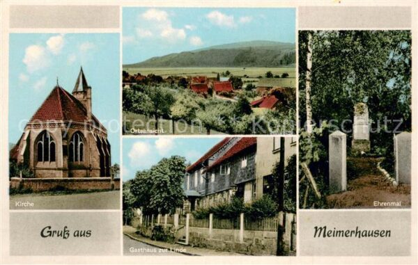 Meimerhausen Kirche Gasthaus zur Linde Ehrenmal Ortsansicht