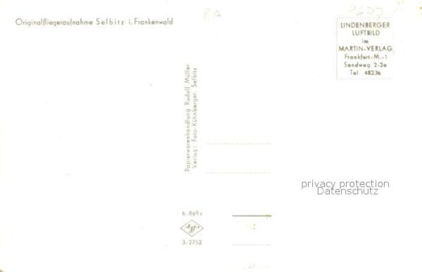 Selbitz Oberfranken Ort im Frankenwald Original Fliegeraufnahme – Bild 2