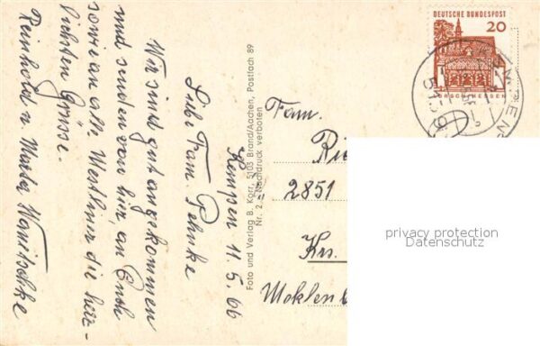 Kempen Niederrhein Ortsmotiv Kirche Partie am Fluss – Bild 2