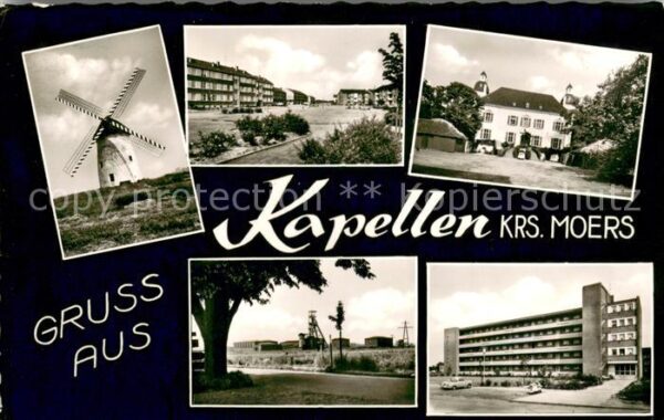 Kapellen Moers Windmuehle Wohnsiedlung Schloss Zeche