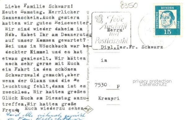 Plattling Isar Bayern Denkmal Zentrum mit Kirche Isar Bruecke – Bild 2