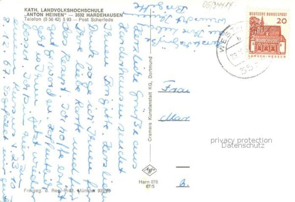 Hardehausen Katholische Landvolkshochschule Anton Heinen Fliegeraufnahme – Bild 2