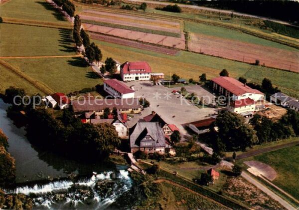 Cappel Marburg Landschulheim Steinmuehle Fliegeraufnahme