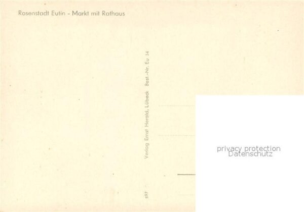 Eutin Markt mit Rathaus – Bild 2