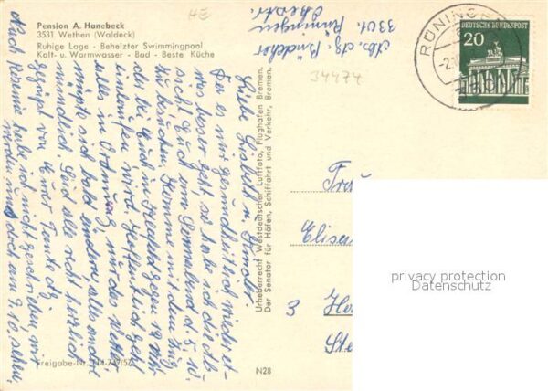 Wethen Pension Hanebeck Fliegeraufnahme – Bild 2