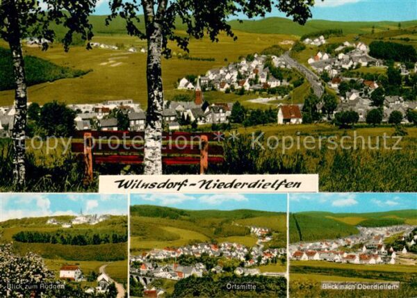 Niederdielfen Panorama Bllick zum Roedgen Oberdielfen