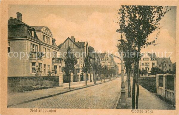 Recklinghausen Westfalen Goethestrasse