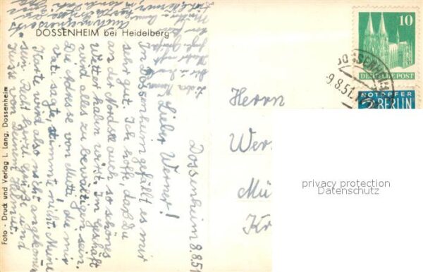 Dossenheim Blick ins Tal auf den Ort – Bild 2