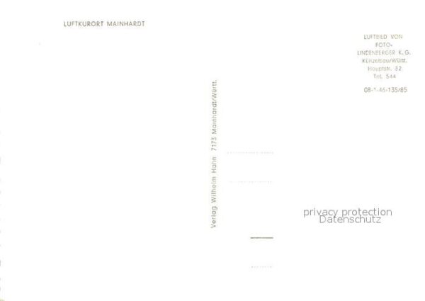 Mainhardt Luftkurort Fliegeraufnahme – Bild 2