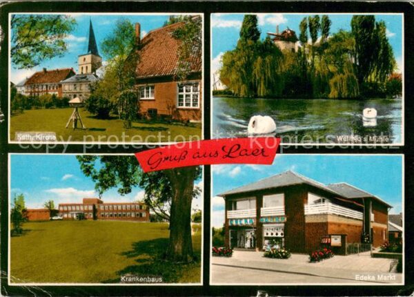 Laer Steinfurt Kath Kirche Wellhags Muehle Krankenhaus Edeka Markt