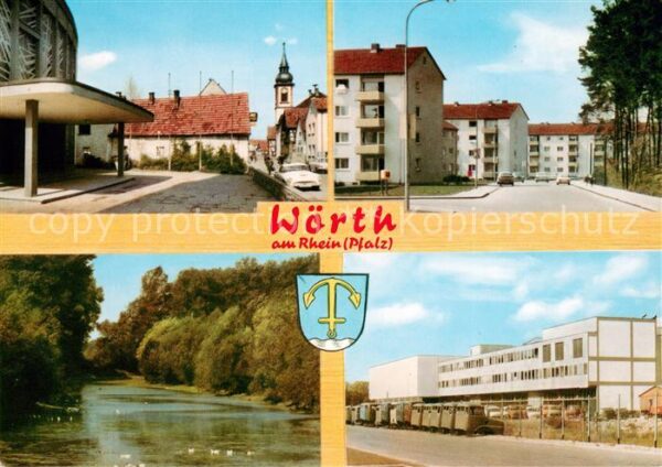 Woerth Rhein Teilansichten Schwanenteich